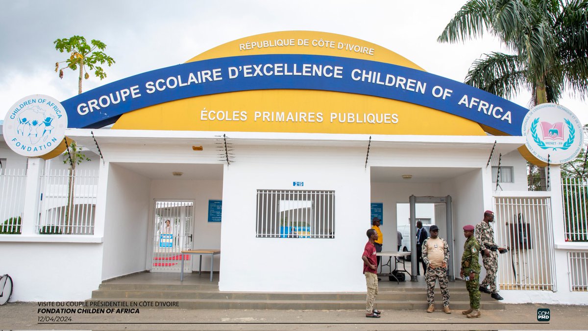 Après avoir visité hier l'hôpital mère-enfant de #BINGERVILLE, j'ai eu l'occasion aujourd'hui de découvrir le groupe scolaire d’excellence #ChildrenofAfrica d’#Abobo, une initiative promue par Madame @dominiqueouat, Première Dame de #côtedivoire.

Cette visite fut riche en…