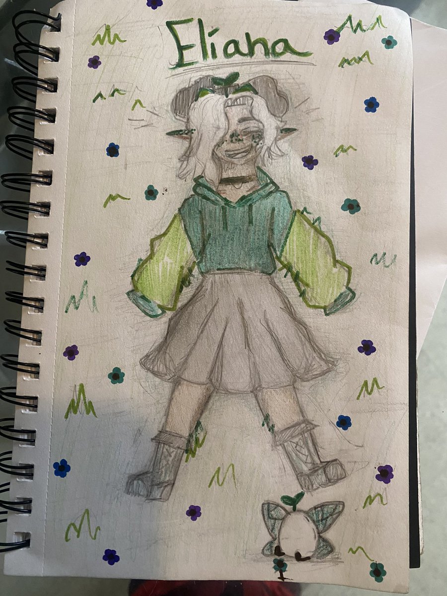 Little drawing of Tallulah and chayanna!! 

(Also I my own little huevo🌱)
#qsmp #qsmpeggs #tallulahfanart #chayannafanart
