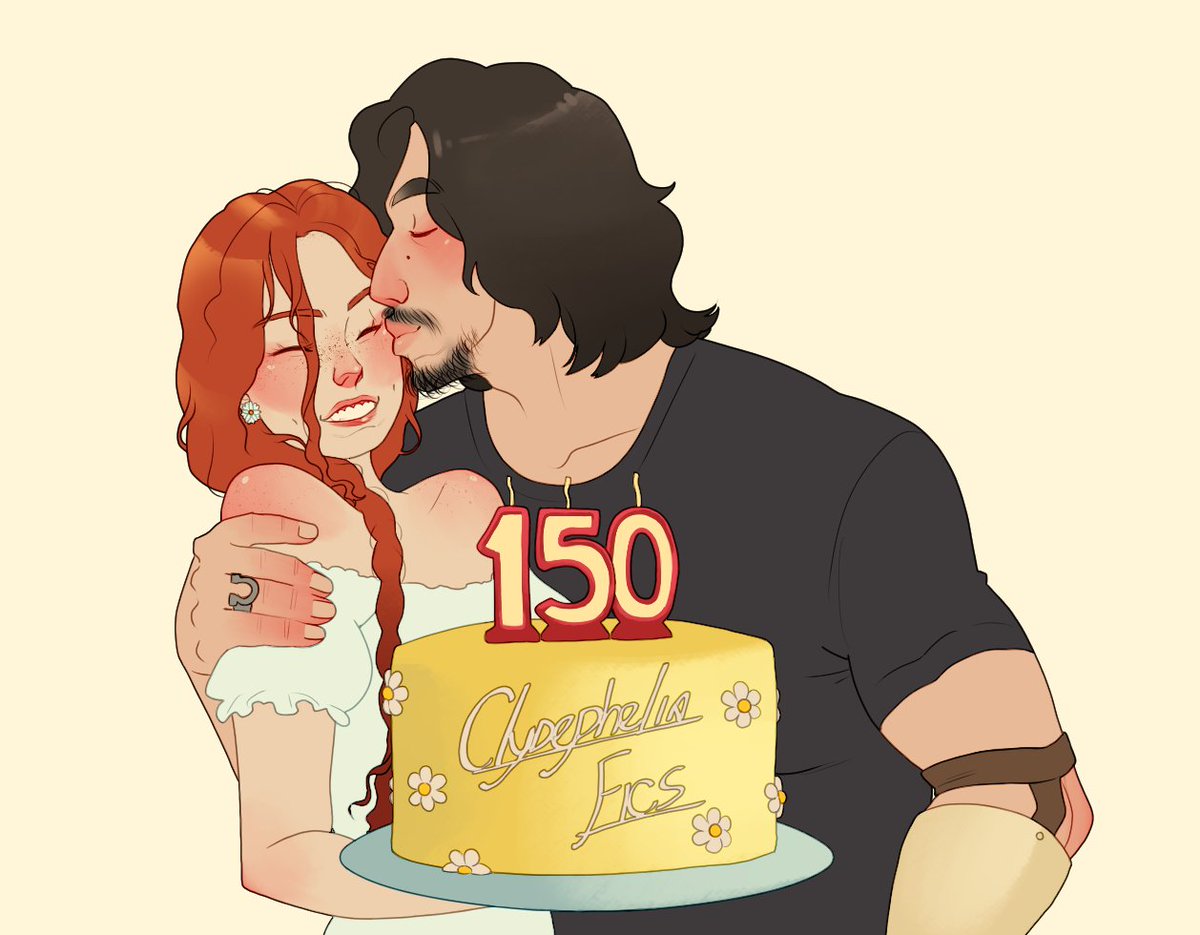 We hit 150 fics last night! 

A huge thank you to our writers, and to the artists, manip makers, and to the readers all fostering creativity and love for Clydephelia 💛 

And thank you again to @mytbrisgrowing for launching our tiny but mighty ship!