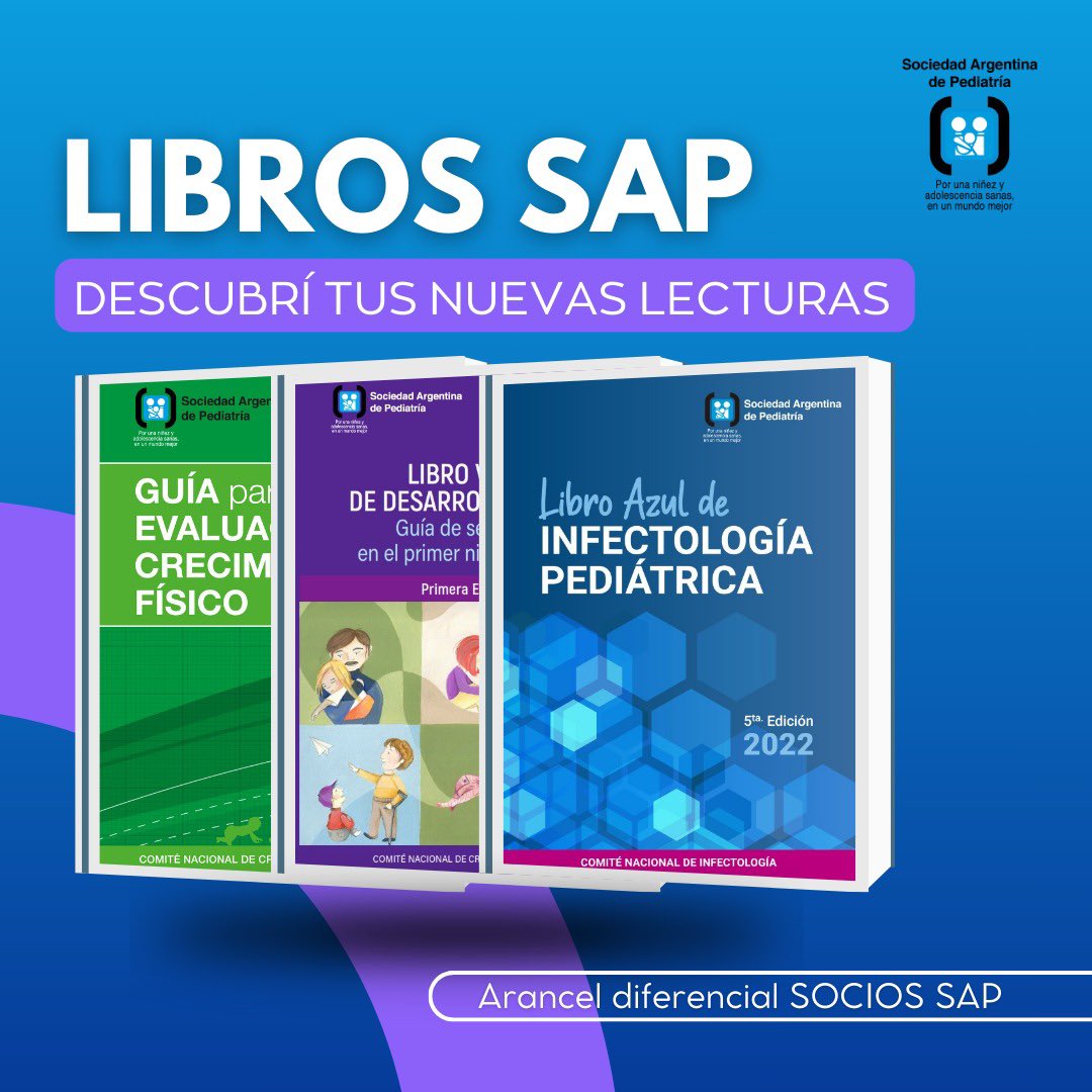 📣 LIBROS SAP 👉 Descubrí tus nuevas lecturas 🔹Arancel diferencial SOCIOS SAP ✅Adquirilos desde nuestra página web sap3.org.ar/i2/clientes.php