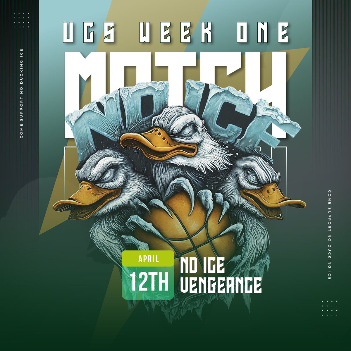 π§π¦ (@icyducksorg) on Twitter photo MATCHDAY!! π
Come support ND ICE tonight for our first clan match in the UCS
π: <a href="/2kVengeance/">Vengeance Gaming</a>
π: APRIL 12TH
β³: 10 PM EST
π: @UCSGOTNEXT
π¨: @DotSoldMe MATCHDAY!! π
Come support ND ICE tonight for our first clan match in the UCS
π: <a href="/2kVengeance/">Vengeance Gaming</a>
π: APRIL 12TH
β³: 10 PM EST
π: @UCSGOTNEXT
π¨: @DotSoldMe