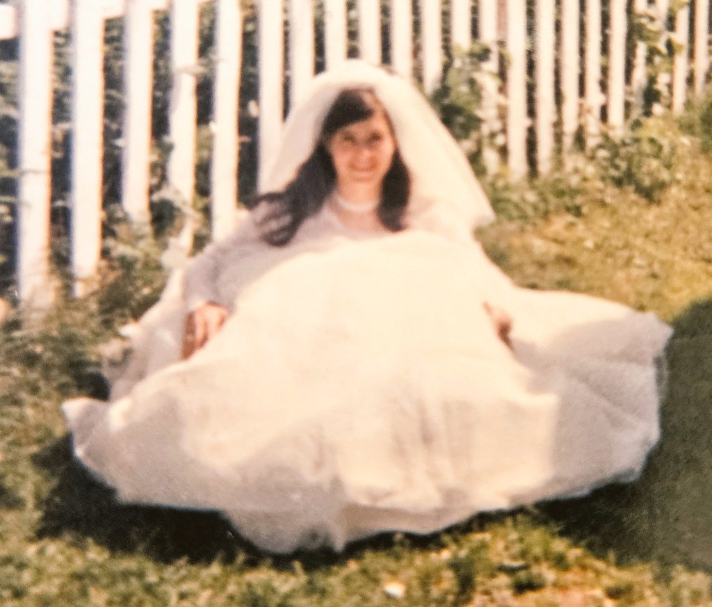 My beautiful momma on her wedding day