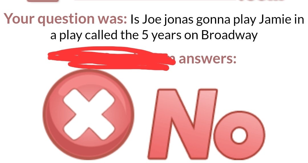 YEAH THOSE ARE FALSE RUMORS!! 

IT ISNT #NOTTRUE THAT @JOEJONAS ISNT GONNA PLAY ON BROADWAY !!!