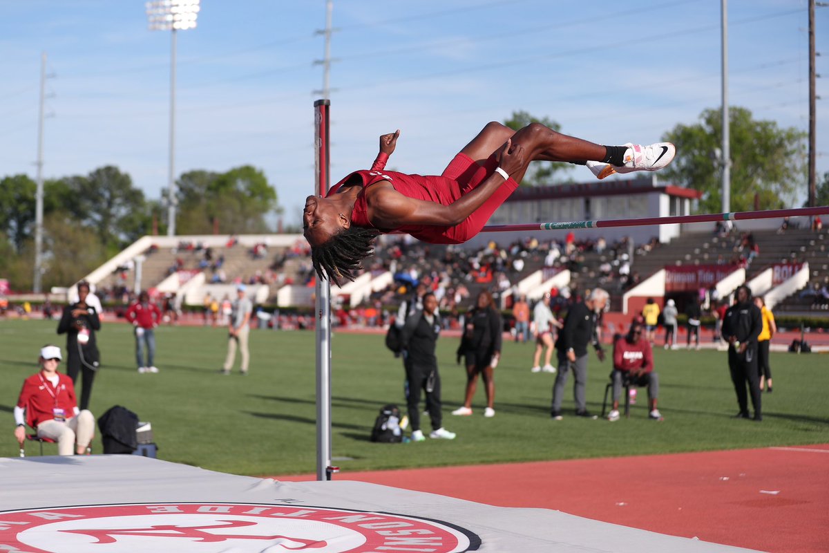 Khristian Watson with a No.5️⃣ finish in the men’s high jump👏 2.09m | 6-10.25 #RollTide