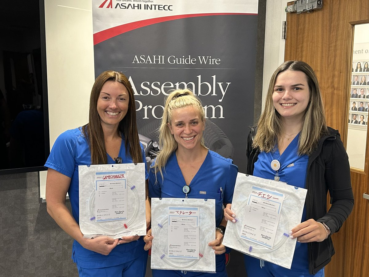 Jessica Borges Scott (@xoxoborges) on Twitter photo Had a great time learning all about wires and even assembly one and naming it!! So much fun learning and teaching these interns!! Only 3 more months before they complete our program.
Thank you <a href="/ASAHIINTECCMEDI/">ASAHI INTECC CO.,LTD - Medical Division</a> for this Build A Wire course!!
#ir #irtech Had a great time learning all about wires and even assembly one and naming it!! So much fun learning and teaching these interns!! Only 3 more months before they complete our program.
Thank you <a href="/ASAHIINTECCMEDI/">ASAHI INTECC CO.,LTD - Medical Division</a> for this Build A Wire course!!
#ir #irtech