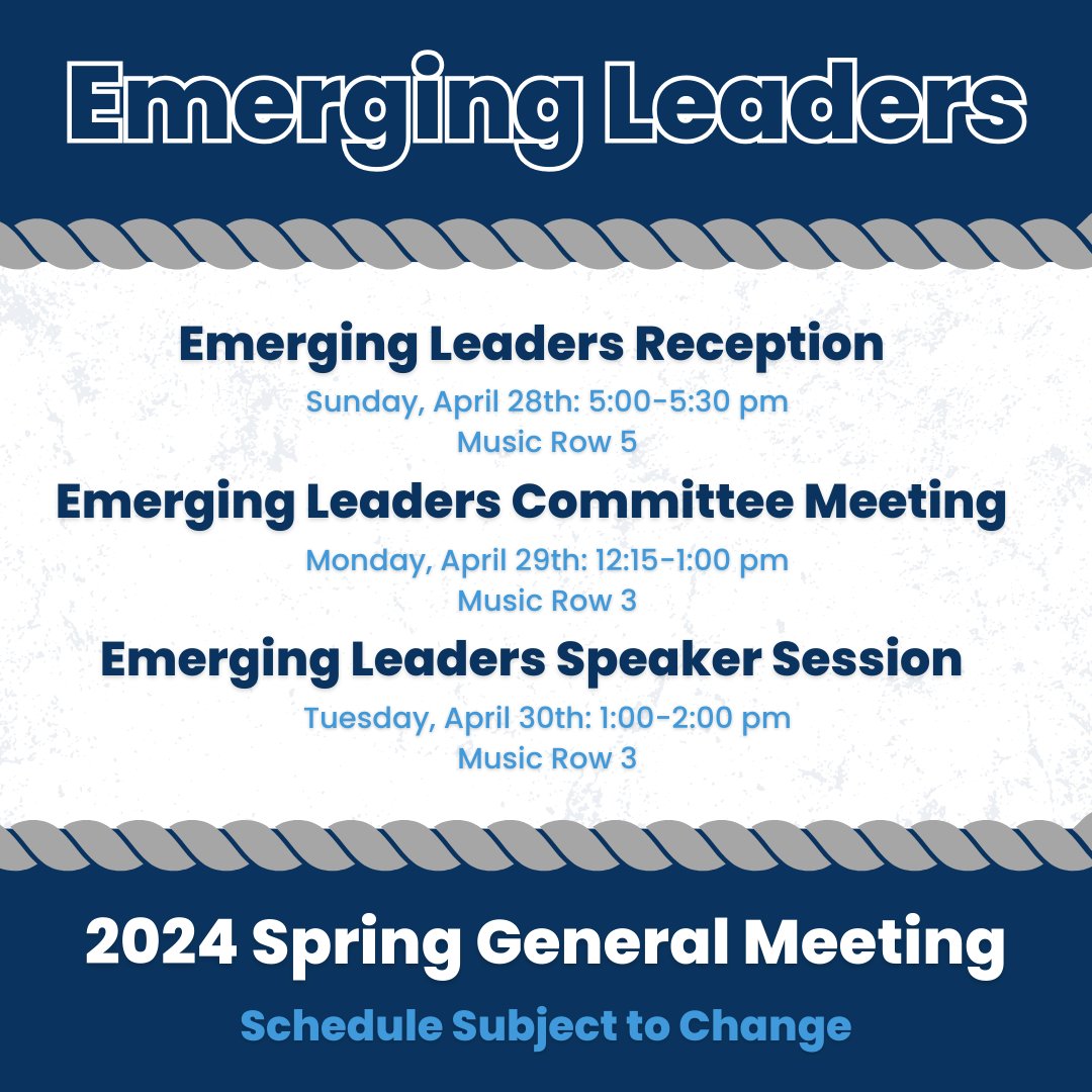 Do you have a young, motivated employee who is on the path toward leadership? Bring them along to our next General Meeting in Nashville, and they can join our Emerging Leaders group!

Full Event Schedule:
AWRF.org/2024-Spring-Ge…

#EmergingLeaders #AWRF #SpringMeeting #Nashville