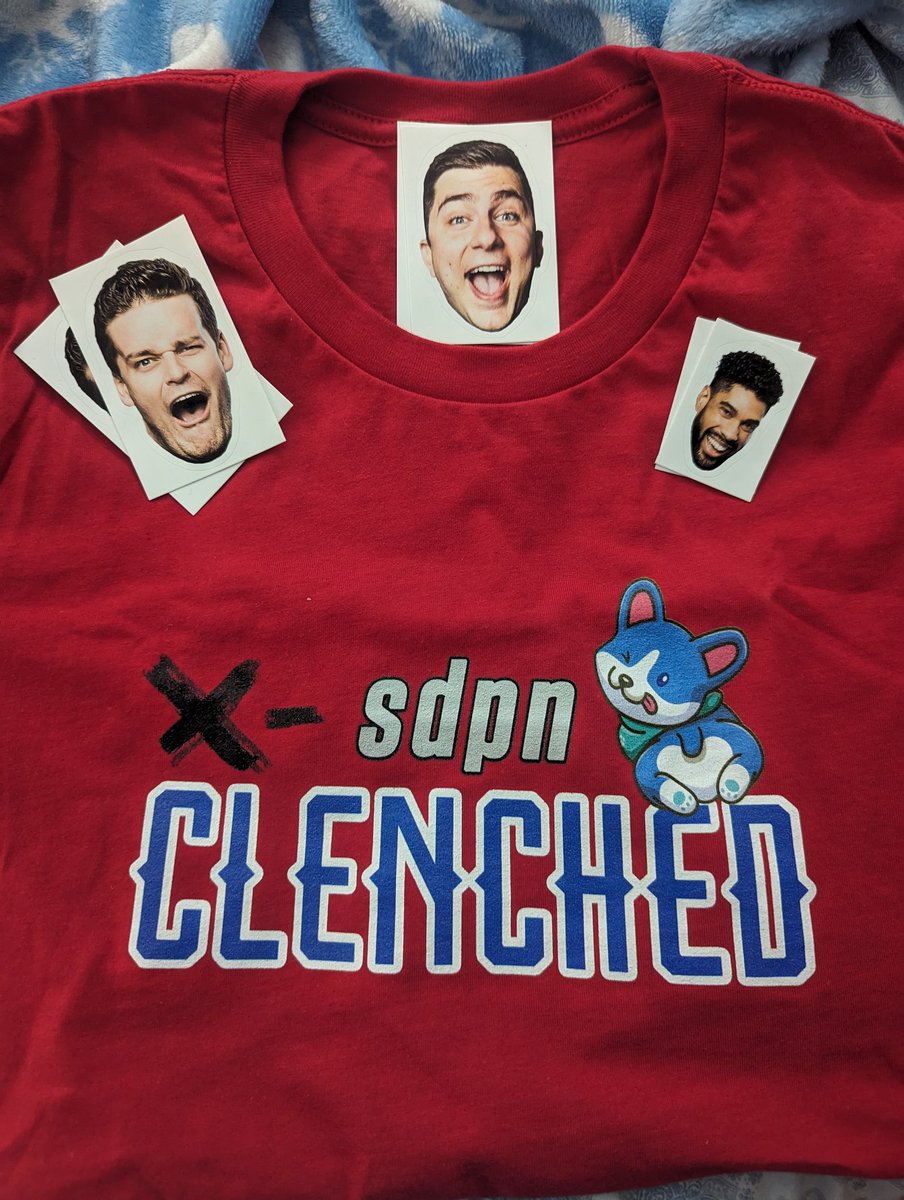 So excited to get my @sdpnsports clenched shirt & the @Steve_Dangle @AdamWylde @JesseBlake stickers in the mail today!