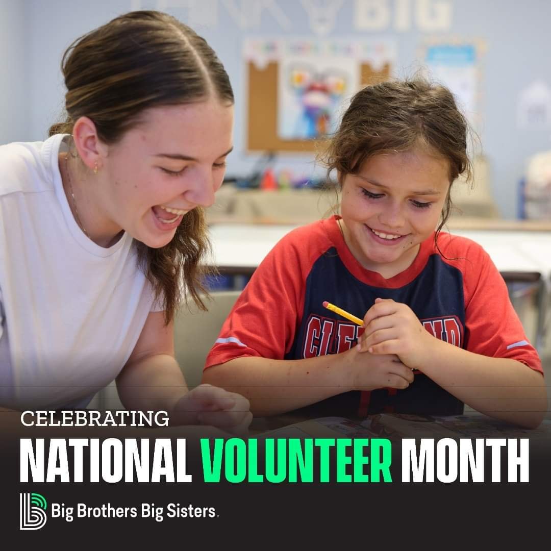 BBBSButlerCo's tweet image. Happy #NationalVolunteerMonth to our incredible BBBS family! Each day, our dedicated mentors make a lasting impact in our communities. Thank you for providing youth with the guidance and support needed to become the leaders and change-makers of tomorrow.  #BeBig