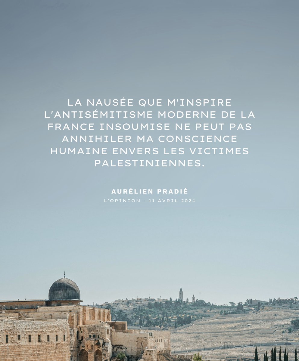 La nausée que m'inspire l'antisémitisme moderne de La France insoumise ne peut pas annihiler ma conscience humaine envers les victimes palestiniennes. Avoir regardé en face le terrible massacre du 7 octobre ne peut pas nous rendre aveugles devant une opération militaire qui…