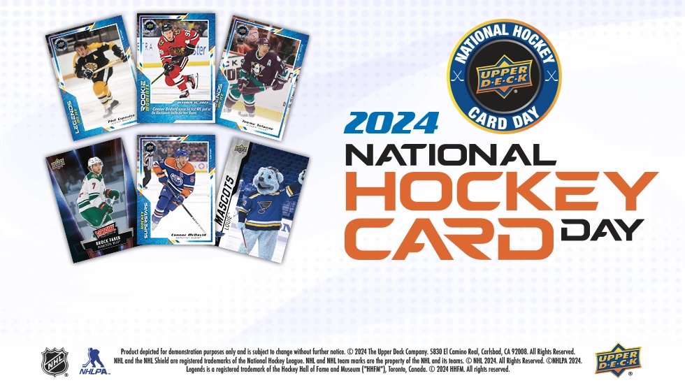 We are participating in this years NATIONAL HOCKEY CARD DAY! Additionally, collectors can receive a 31st Rookie Moments WHILE SUPPLIES LAST, ask associate for details! These will go fast!
#upperdeck #tradingcards #hockey #sportscards #NHCD #nationalhockeycardday @UpperDeckSports