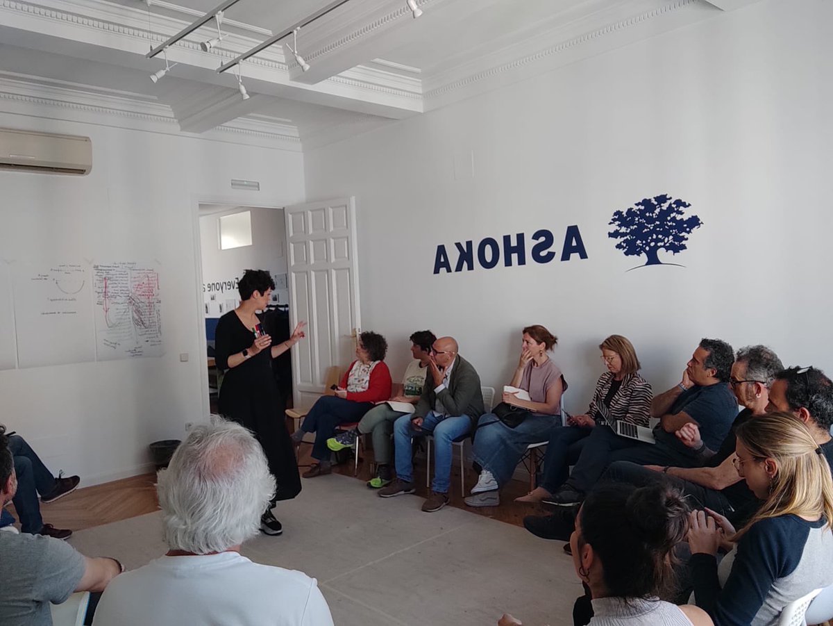 escolasadako's tweet image. Avui hem estat a Madrid debatent sobre educació transformadora, dissenyant estratègies que promoguin que el nostre alumnat aprengui a ser agent de canvi i a desenvolupar una actitud transformadora. #ChangemakerEd @AshokaSpain
