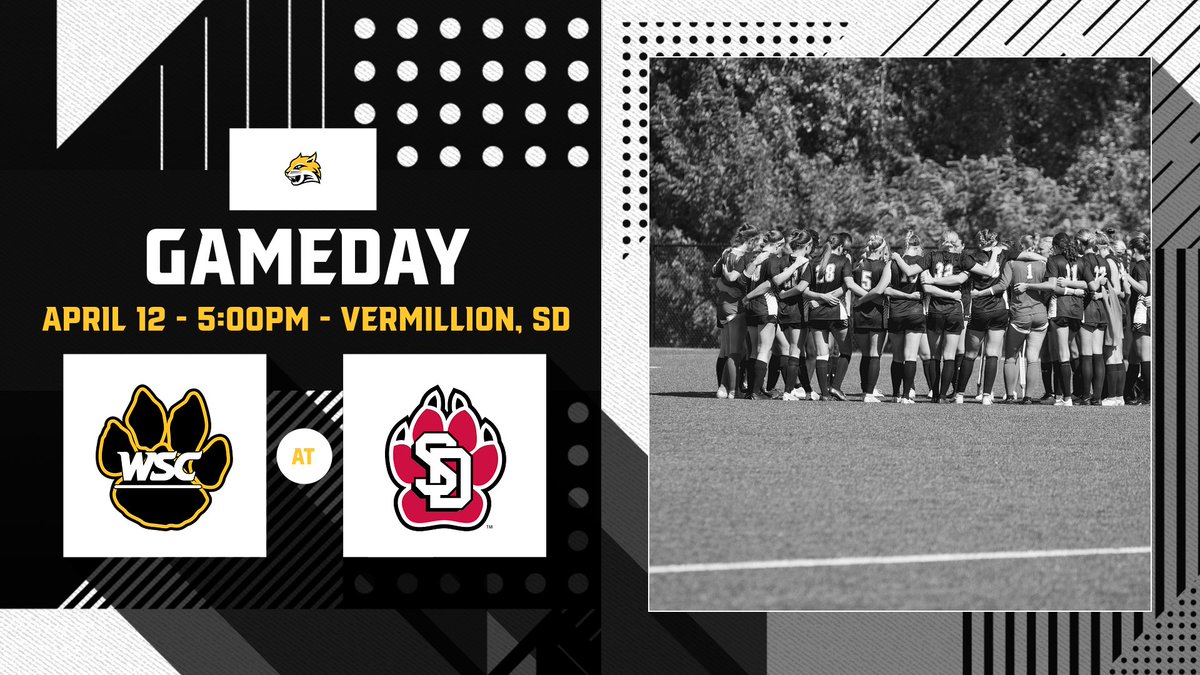 IT'S GAMEDAY!! We are on the road today at USD! #GoCats #STRONG ⚽️🐯 🆚 University of South Dakota 🗓️ Today ⏰ 5:00pm 📍 Vermillion, SD