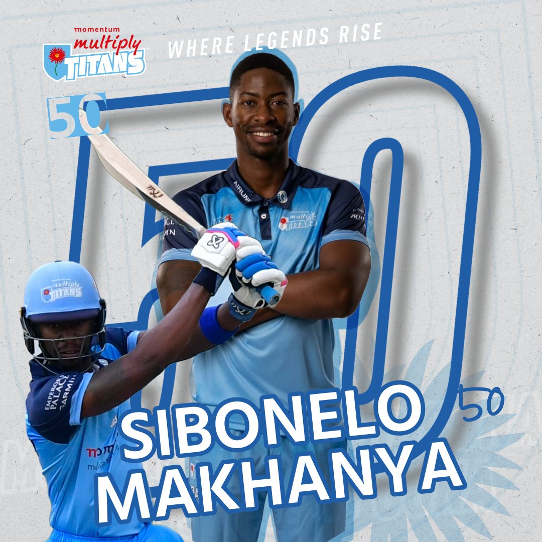 25 balls, 4 fours & 4 sixes = T20 half-century number 4 for Sibz Makhanya 👏. Pure entertainment!

Well batted Sibz!

#SkyBlues | #WhereLegendsRise | #T20Challenge | #WozaNawe