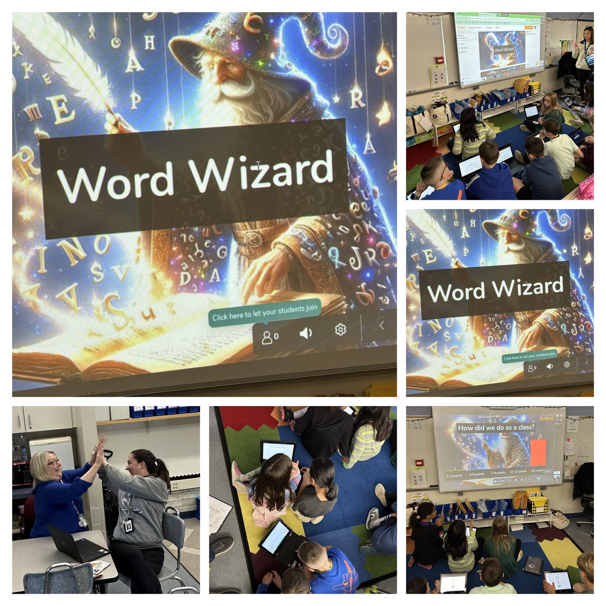Check out Mrs. Holmes' and Mrs. Hart's 4th grade class having a great time "playing" Word Wizard! They even had a competition to see if they could beat their teachers! Great job <a href="/conrad_jen/">Jen Conrad</a> - awesome lesson!! <a href="/curipodofficial/">Curipod</a> <a href="/Methacton/">Methacton Schools</a>