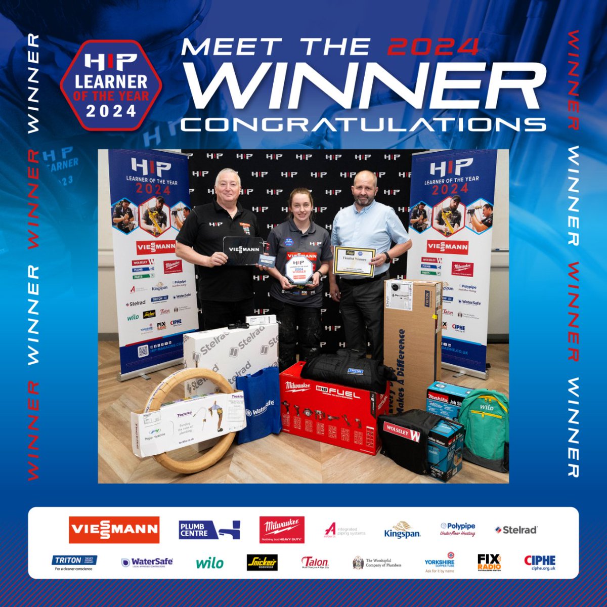 We are thrilled to announce that THE 2024 HIP Learner of the Year is Daisy Turner from Barking and Dagenham College! 🎉 Massive congratulations! 🎉 You should be so proud of the skills you’ve demonstrated over the past two days. 👏 #hiploy24 #plumbingapprentice #plumbingskills