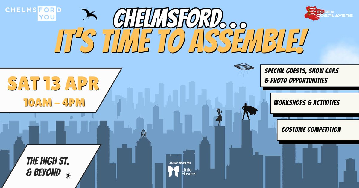 Team assemble! Join the gang from 8am <a href="/ChelmsfordCR/">CCR Online & 104.4FM</a>  for your Saturday Morning wake up call! Hear what they've been up to, all the usual fun and games plus this week the Event Guide Guest is Chris from Essex Cosplayers talking about the <a href="/ChelmsForYou/">Chelmsford For You</a> Big Takeover.