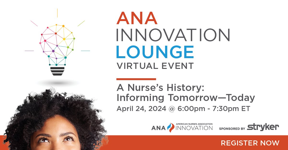 On 4/24/24 at 6:00 pm ET you will hear #nursinglegend Virginia Allen, @daniellemccamey + @mariasmilios discuss historical trends and #nurseled #innovations that will influence nursing's future. Open to all nurses, registration required. ow.ly/cTsz50Rf28q #NurseTwitter