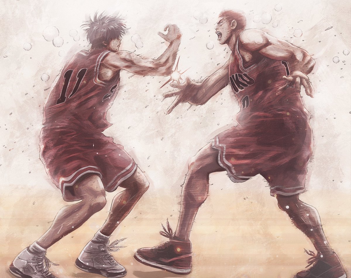 ItsSenOk's tweet photo. Sakuragi &amp; Rukawa
#SLAMDUNK https://t.co/5JU3D71Xht