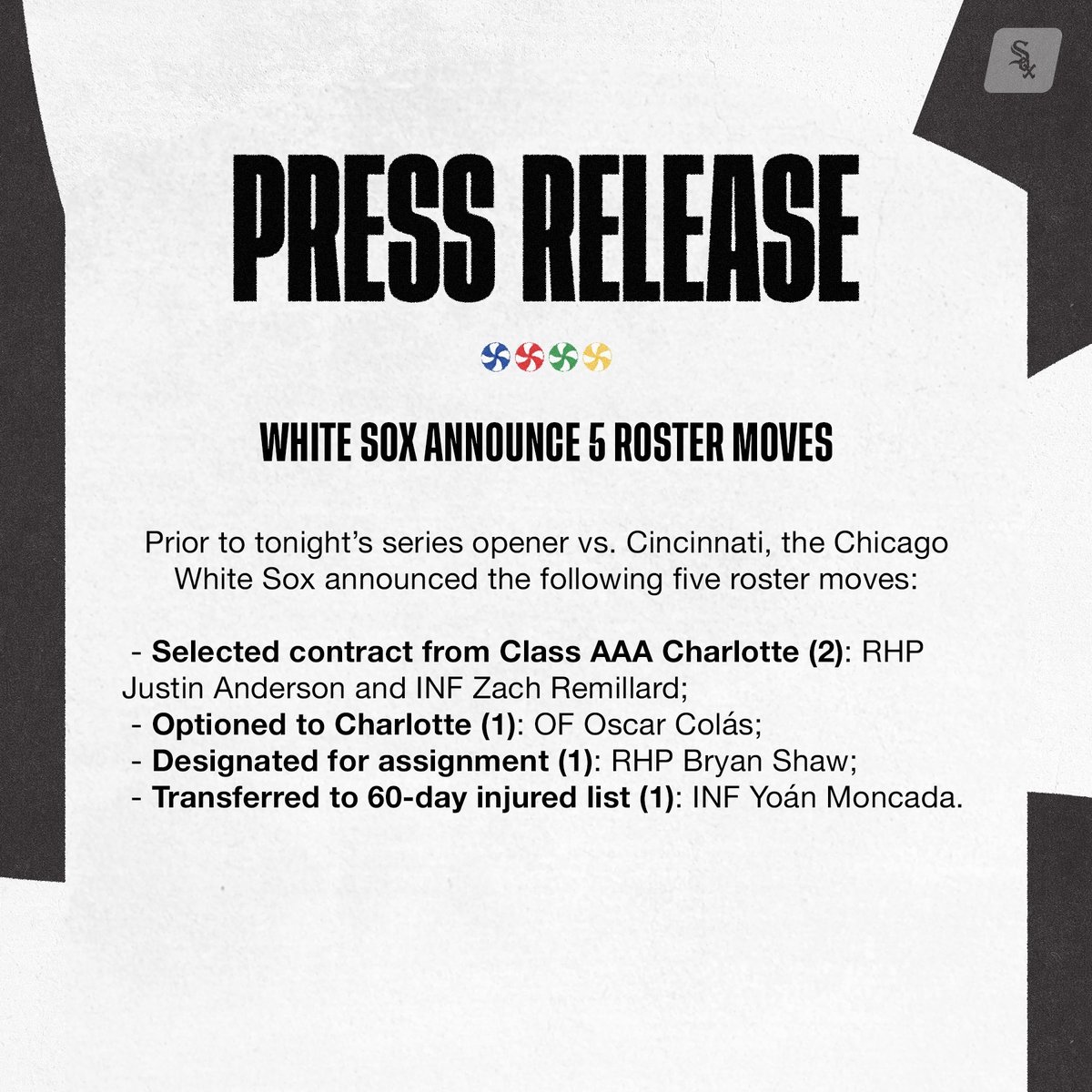 Chicago White Sox (@whitesox) on Twitter photo 2024-04-12 19:30:40