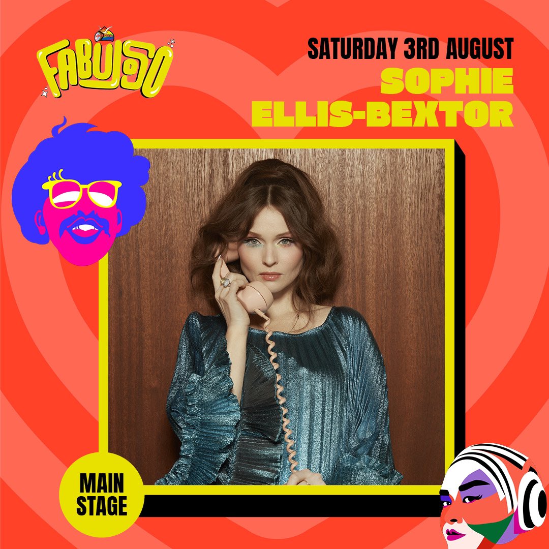 The one and only @SophieEB will be bringing her infectious energy to Fabuloso this year! The countdown is on, grab your tickets today 🕺 book.pride-tickets.org