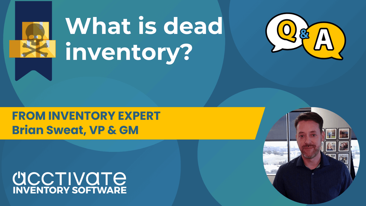 What is dead inventory? ❓📦💀Watch the intro video featuring Brian Sweat, Acctivate Software GM and read article at bit.ly/4au1Gtw #inventorymanagement #deadinventory