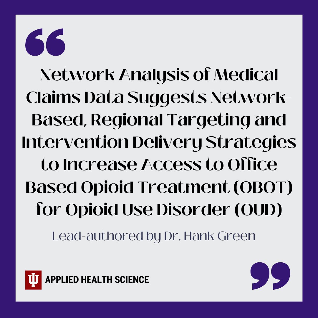 Check out this new publication lead-authored by Dr. Hank Green, Associate Professor in the Department of Applied Health Science! Click here to read: pubmed.ncbi.nlm.nih.gov/38528788/ #PublicHealth #NetworkAnalysis