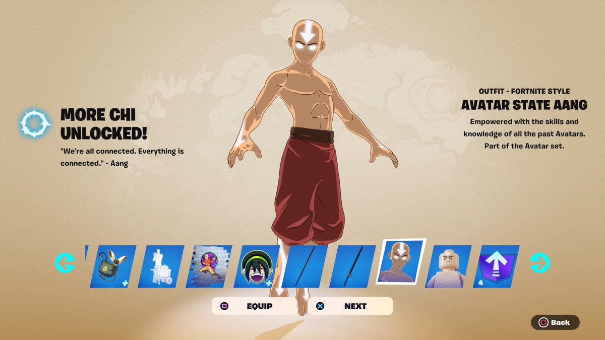 Fortnite Avatar State Aang Skin Giveaway

To Enter: 
❤️♻️ LIKE & RETWEET
📲 FOLLOW @ForkniteStatuss 
✅ COMMENT “DONE”

USE CODE ‘FNLK’ #ad