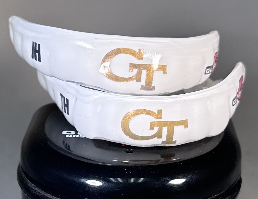 White and Gold Game tomorrow for @GeorgiaTechFB Spring Football is here! 
GladiatorGuards.com/Football                  

#TogetherWeSwarm🐝 #GeorgiaTech #ATL #WreckEm #StingEm #footballmouthguard #footballmouthpiece #GladiatorCustomMouthguards #GladiatorGuards #custommouthguard