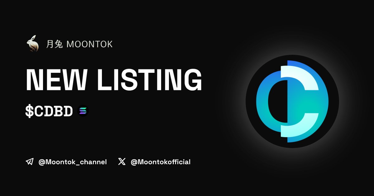 ⚡ 月兔雷霆 - Moontok Xpress COINDASHBOARD ($CDBD) moontok.io/coins/coindash… 55bhM86E8brNHWy7sNz4chqtfQtrVGDvaeWyVczJs8RC LIQ: $29,299 | MC: $124,067 #altcoin #memecoins @moontokofficial