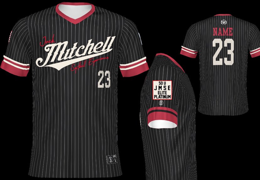 The Jack Mitchell softball experience is just over 72 hrs away from liftoff & if we die, we die in style. Introducing the clean but classic look the boys will sport on Monday nights @ the park thx to our uni/lineup sponsor @RealDelcoDave Steaks & uni creator/sponsor @bbbprinting