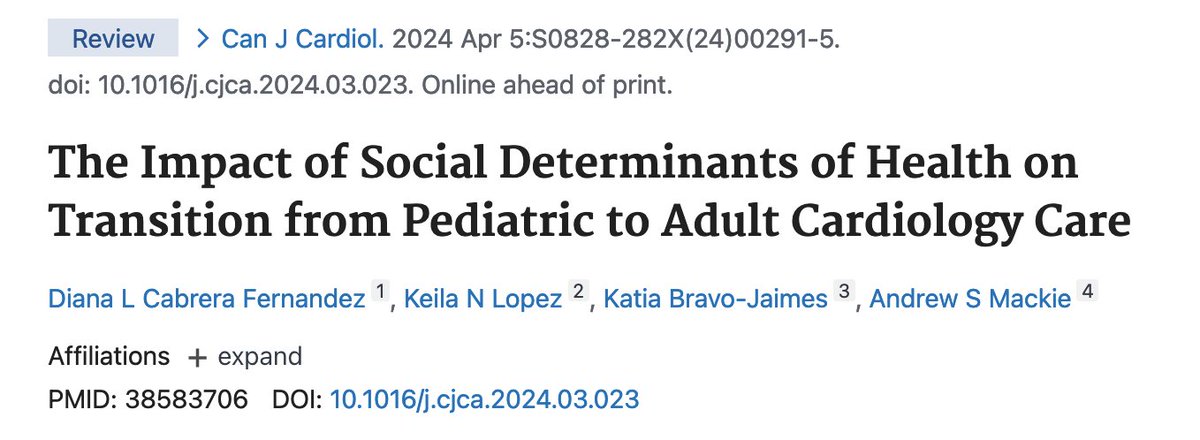 Keila Lopez MD, MPH 🫀 (@drkeilalopez) on Twitter photo Excited for our publication! Topics including family planning and access to care are critically important in patients with varying SDOH. <a href="/Bravo__MD/">Katia Bravo, MD, FACC</a>
pubmed.ncbi.nlm.nih.gov/38583706/ Excited for our publication! Topics including family planning and access to care are critically important in patients with varying SDOH. <a href="/Bravo__MD/">Katia Bravo, MD, FACC</a>
pubmed.ncbi.nlm.nih.gov/38583706/