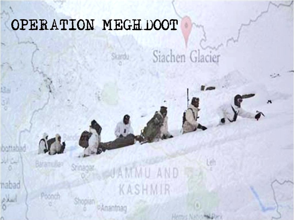 Forty years of Meghdoot, 13 April 1984: The First wave to land at Siachen Glacier on Own soil, to protect Own nation! Op Meghdoot was launched, and till date, we lord over the entire Glacier....