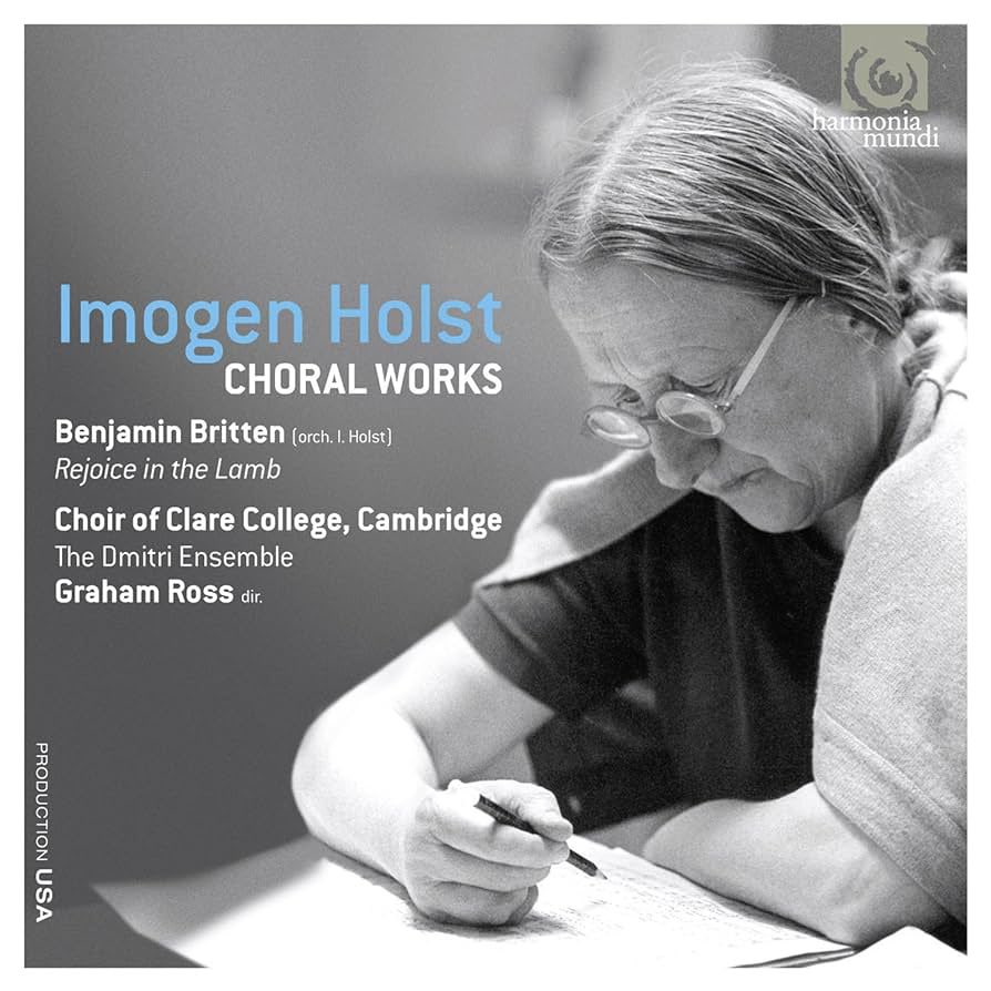 Imogen Holst: composer, conductor, arranger, educator, amanuensis, born #otd in 1907. The focus of my first ever @ClareChoir recording for @harmoniamundi. It has been such a joy hearing from so many around the world since then who became introduced to her music from my recording.