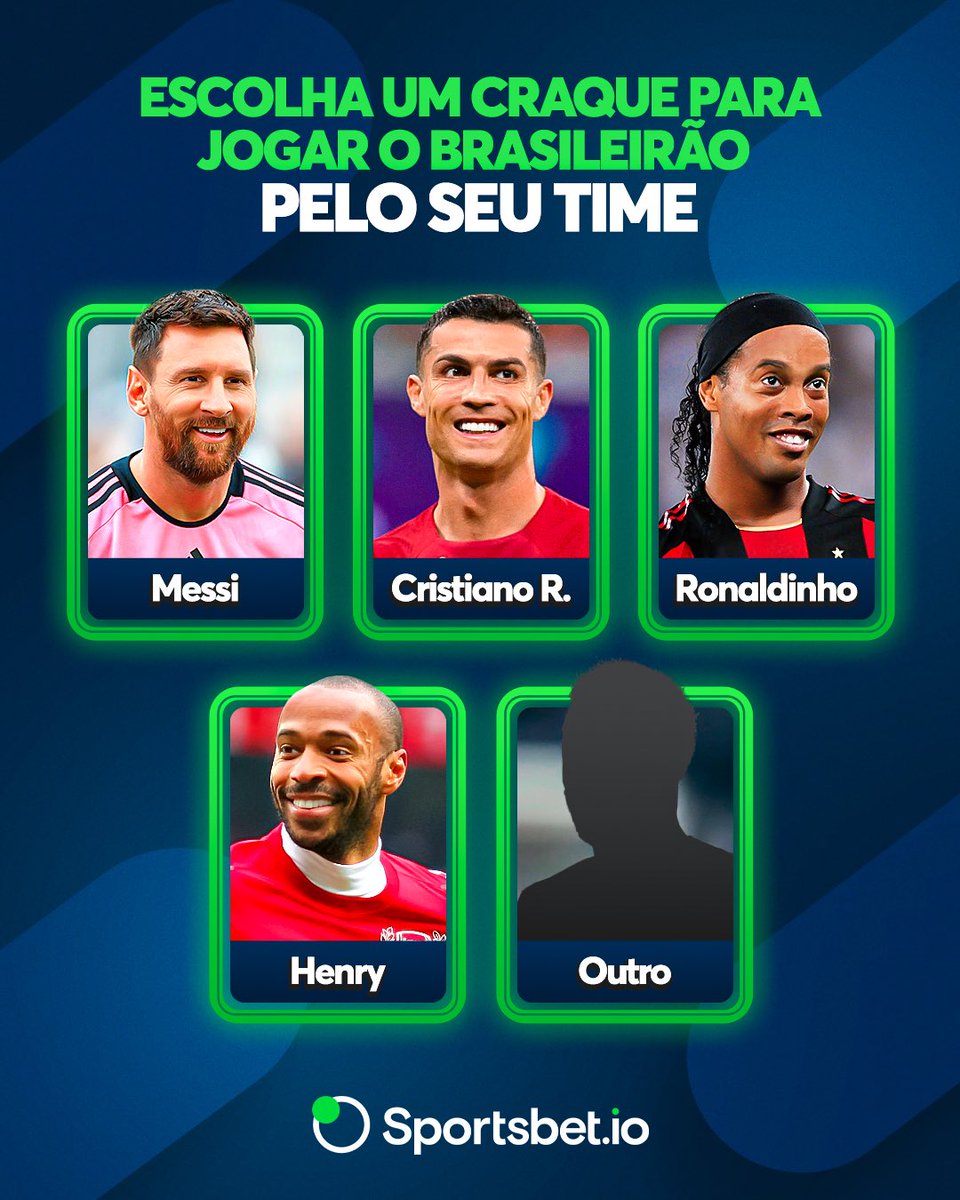 Brasileirão começa amanhã e se você pudesse escolher UM CRAQUE pro seu time, quem seria? 👀🔥 Faltou alguém? comenta aí também :)