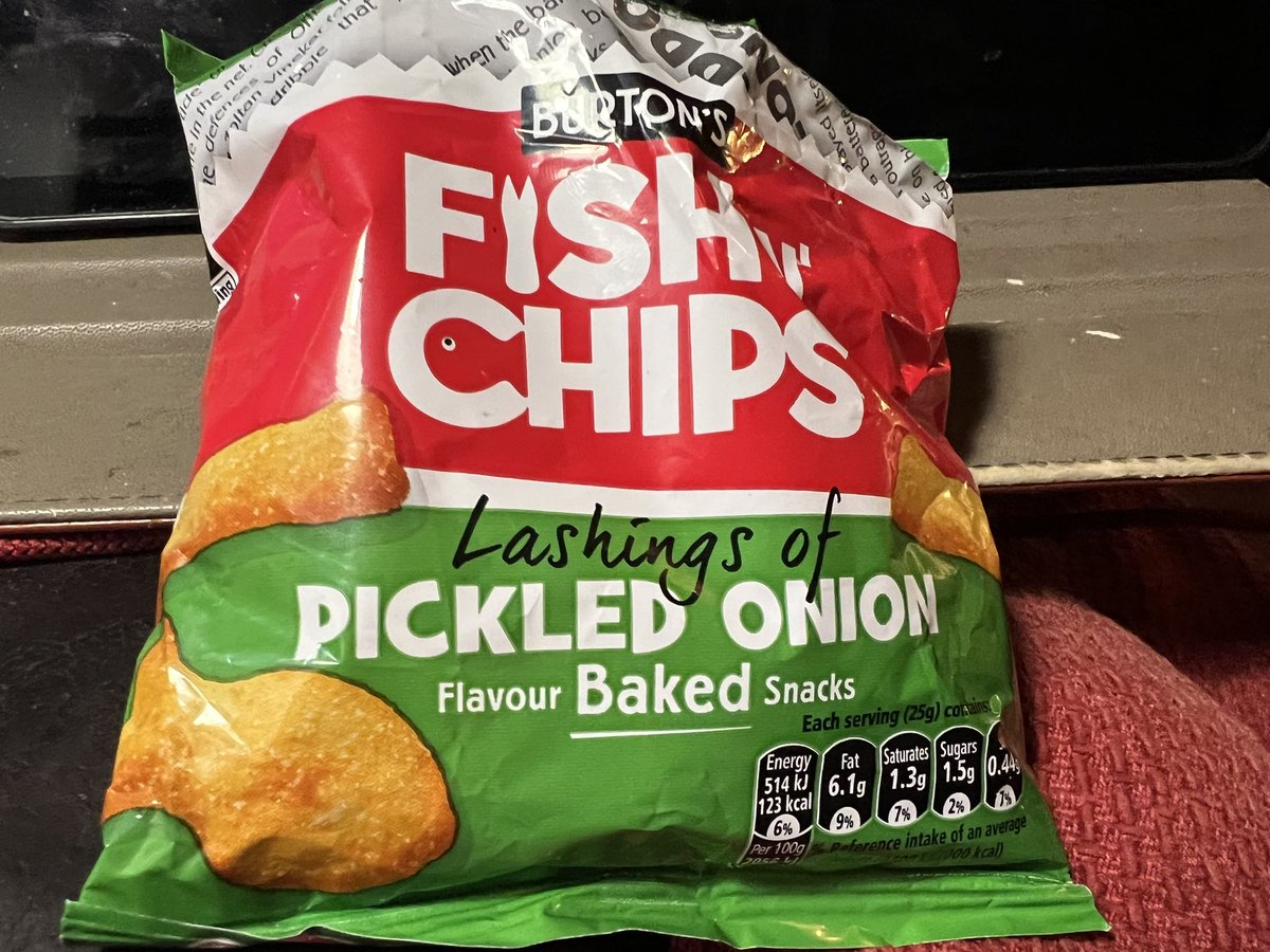 You need to remain calm, but also absorb this incredible news. B&M have started selling pickled onion flavour Fish & Chips. They’re the most 70s tasting things I’ve had since the actual 70s.