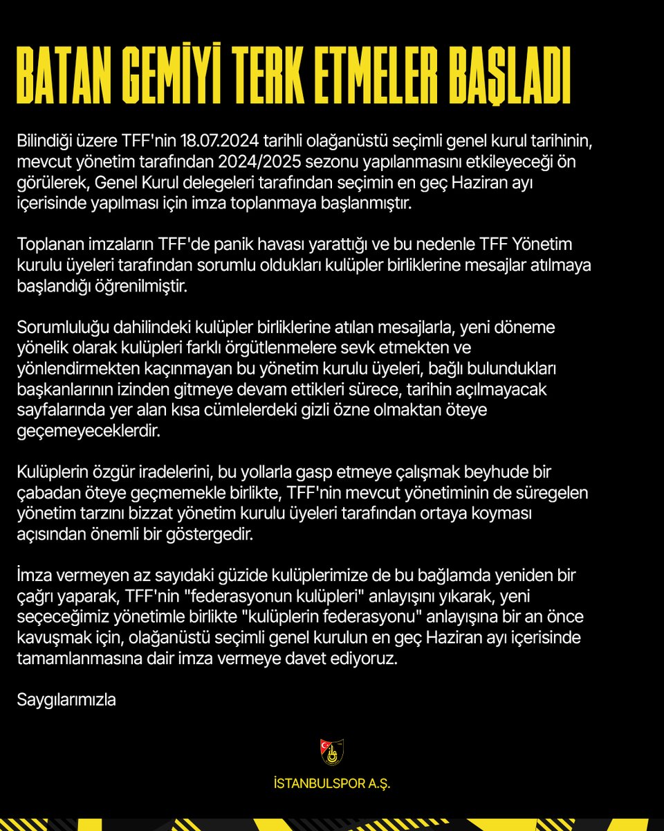 BATAN GEMİYİ TERK ETMELER BAŞLADI!