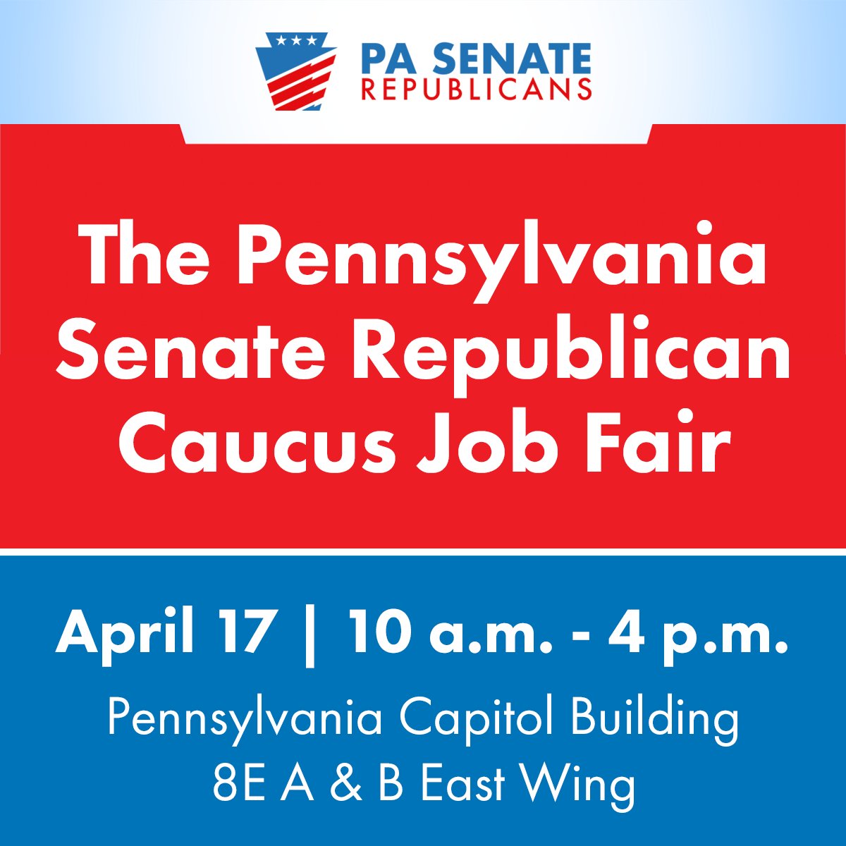 Come join @PASenateGOP! Exciting career opportunities exist for students who major in Communications, Marketing, English, Public Administration, Political Science, IT, Video Production, and more. Register here: bit.ly/4cVQ6sN