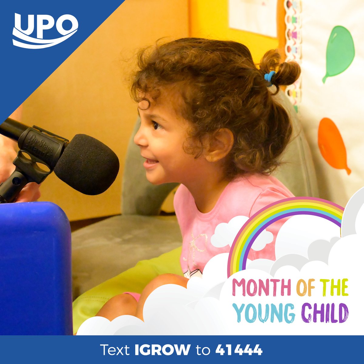 “Celebrate this week with me and my friends!” UPO is #DC’s largest Early Head Start provider. To learn how we can help your family, text IGROW to 41444 #UPOeducates #IamUPO #UPOinDC #WOYC24 #MonthoftheYoungChild #MOYC24 @DCAEYC @OSSEDC @BainumFdn @Mark_Shriver @SavetheChildren