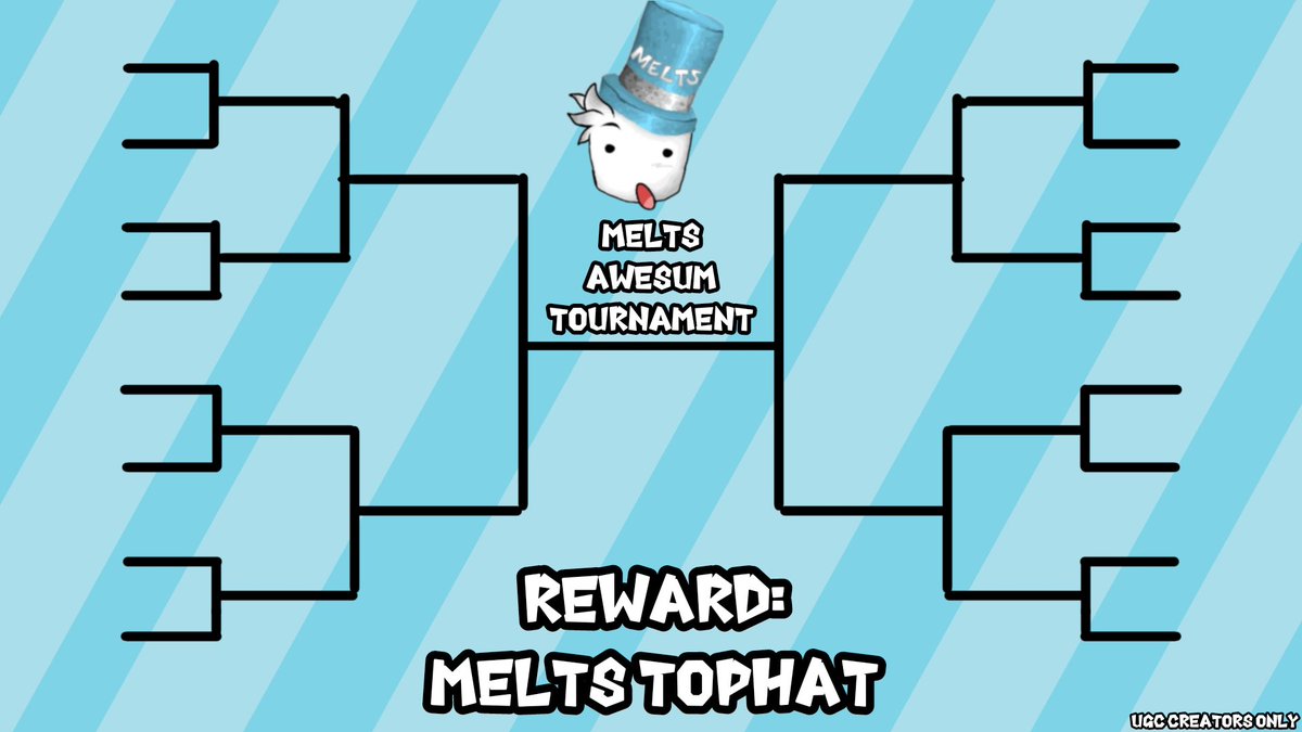 M_elts's tweet image. UGC Creators only tournament
Requirement:
Must have 1 UGC Released
Comment "let me in" to join
#roblox #robloxitem #meltstophat #ugc #ugccommunity #UGCcreator #tournament #melts #meltz #awesome #ugcitems