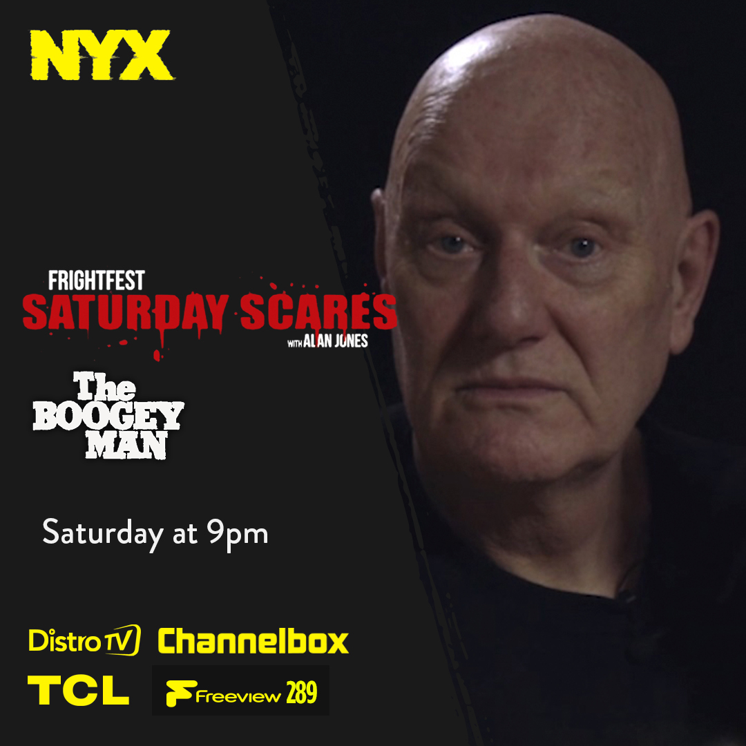The most terrifying nightmare of childhood is about to return!
@alanfrightfest is back at 9pm with another edition of @FrightFest Saturday Scares, Ulli Lommel's The Boogey Man.
@FreeviewTV 289, @ChannelboxTV, @DistroTV nyxtv.co.uk