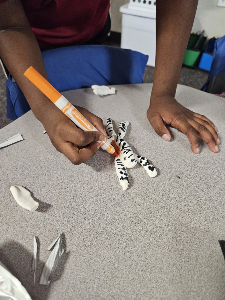 MaryBethBajikar's tweet image. To close out our research project and our science topic on parts of animals, we created our animals out of clay and shared with friends what parts make them special. @DLE_Lions 
#justgoodteaching #livelaughloveleonetti #hearourroar