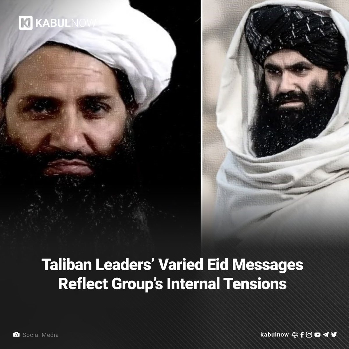The contrasting Eid al-Fitr messages from Taliban leaders—one advocating for strict Islamic law enforcement while the other seeks to avoid harsher policies—highlight evident tensions within the group. Read more: kabulnow.com/2024/04/35340/