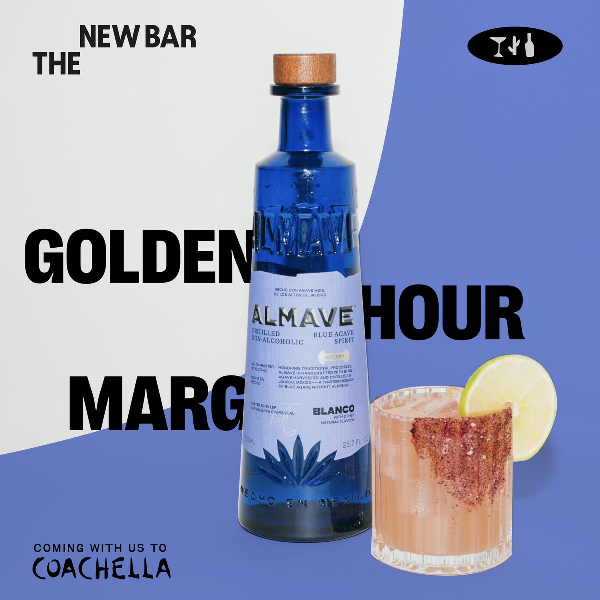 The Golden Hour Margarita, served at #TheNewBar for both @coachella weekends and at @Stagecoach