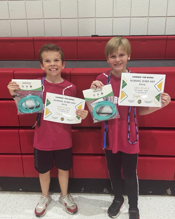 #GrowingInGCS | The Oak Ridge Elementary jump rope team recently participated in their first competition. Seven students placed among the top five of their age group! 🏅