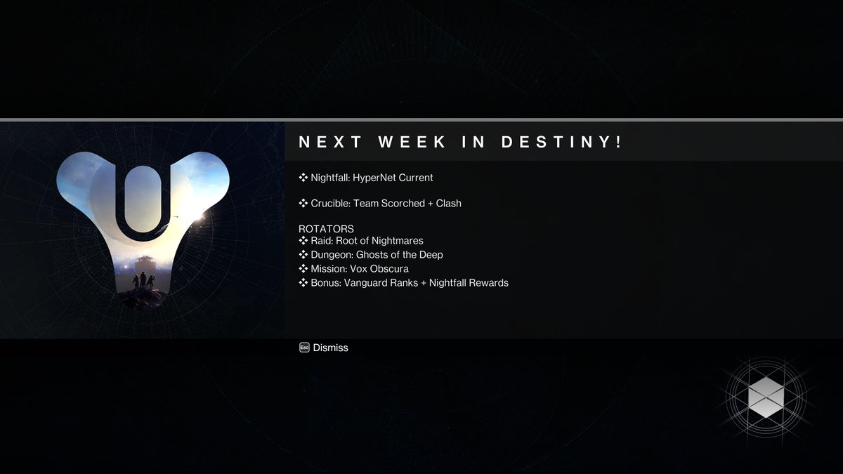 DestinyNextWeek's tweet photo. April 12, 2024 #Destiny2 #NextWeekInDestiny https://t.co/HRbbKLgbnm