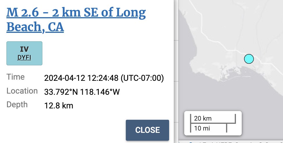 Yep, that was a tiny little baby earthquake that just hit Long Beach.
