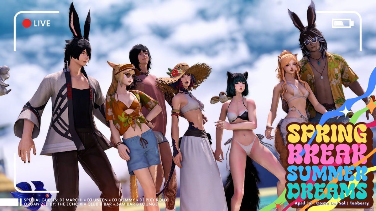 It's a nice party !
#Echox3am
<a href="/eorzea3am/">3AM</a> 
<a href="/TheEchoXIV/">TheEchoXIV NightClub</a>