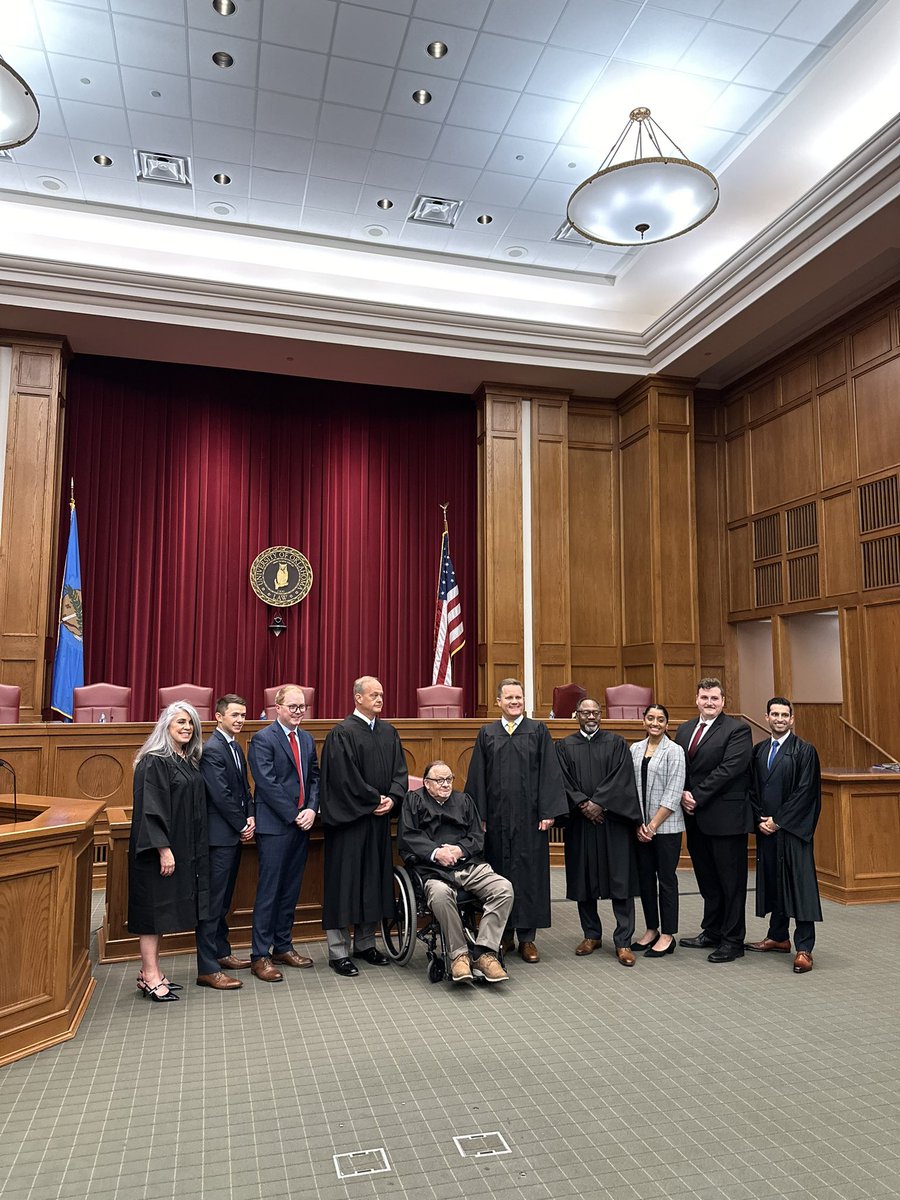 An incredible finish to our 1L Moot Court Tournament. Congratulations to Bryce Cormack and Jeffrey Michaelis for winning this year’s competition and to Vaidehi Dahya and Trevor Crabtree for an incredible display in the final. #OULaw🦉