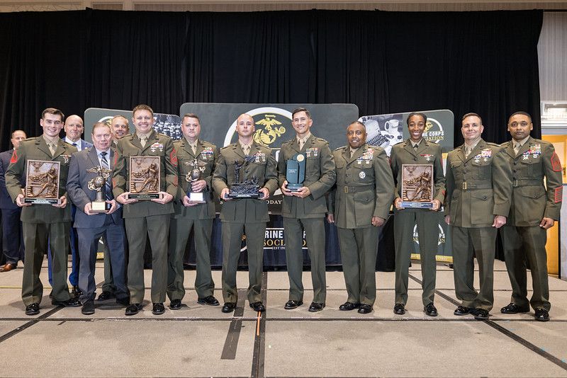 🎉 Congratulations to all the awardees! Thanks to our sponsors for recognizing excellence. Official photos available here: buff.ly/3QnSAH5 #USMC #UnitedStatesMarines #MarineCorpsAssociation #MCA #MarineCorpsAssociationEvent #SemperFI #Oorah #MarineCorps