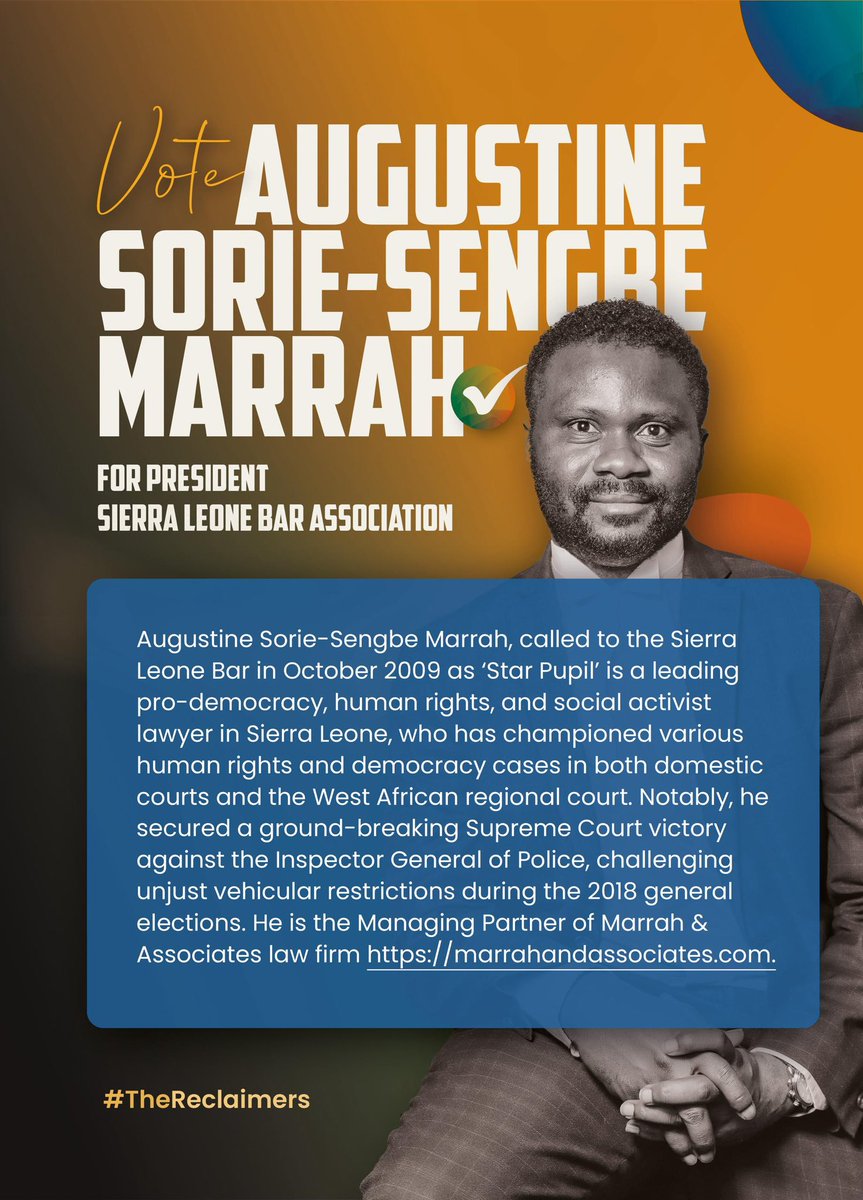 Augustine Sorie-Sengbe Marrah tweet media